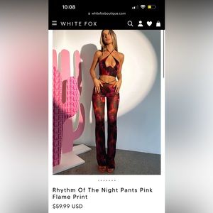 White fox two piece set size (L) fits like 8-10. Worn once